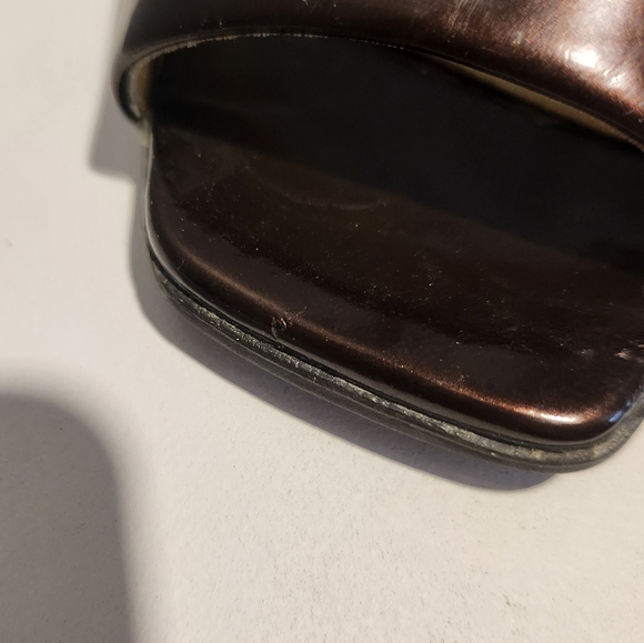 Vintage Slingback Le Chateau Heels Metalic Brown - Picture 5 of 5